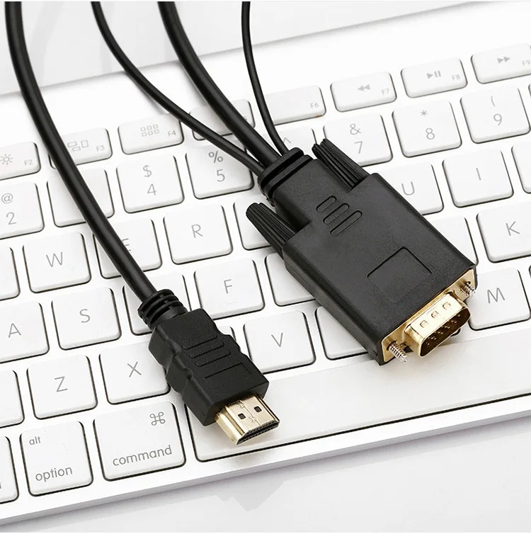 VGA к HDMI с USB мощность аудио 3 5 мм разъем 1 м конвертер кабель адаптер для ПК