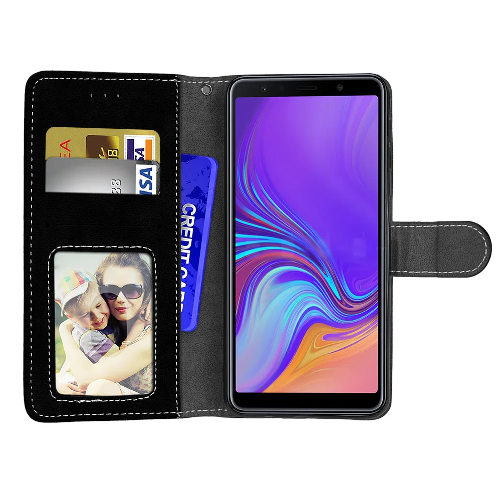 50 шт./лот винтажный кожаный защитный чехол для Samsung Galaxy A6 plus A8 A6S A8S A9 A7 2018 A750 A2 Core |