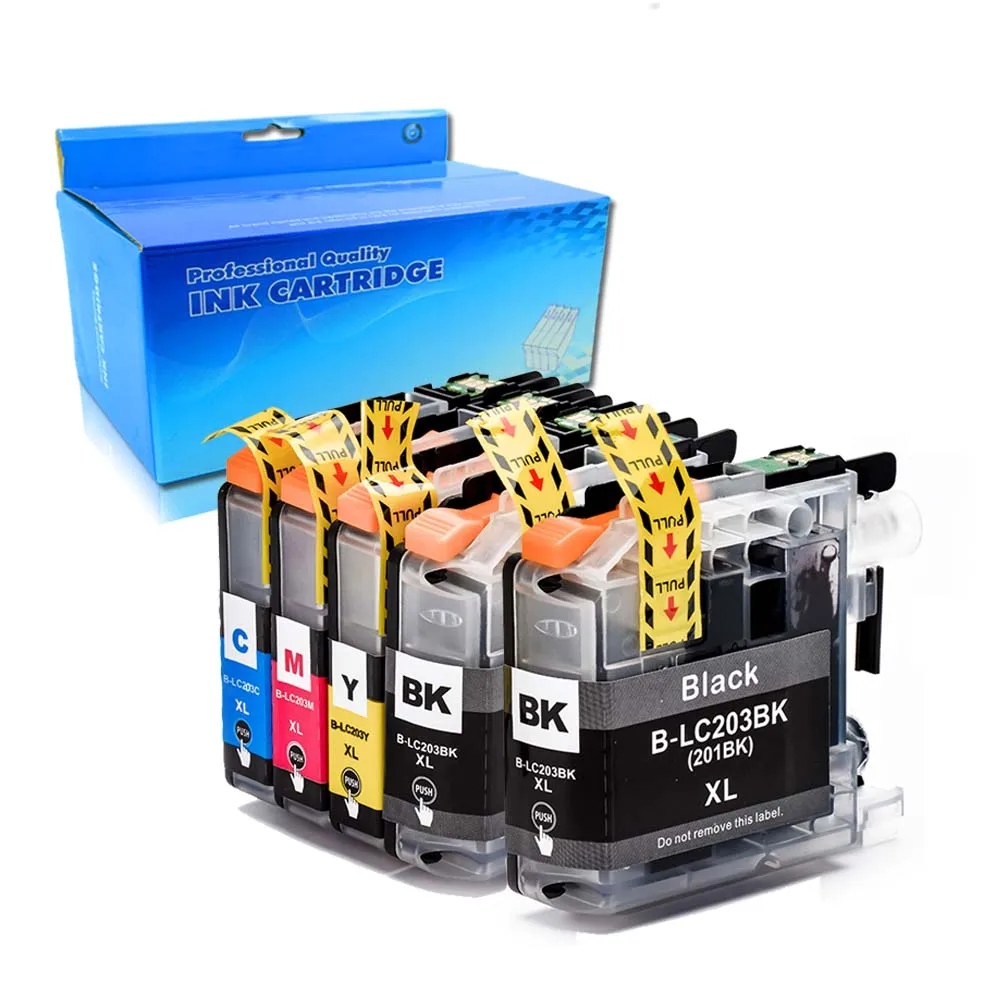 

5x For Brother Printer Ink Cartridges LC203 Compatible For MFC-J4620DW MFC-J5520DW North America Printer LC203xl ink cartridge
