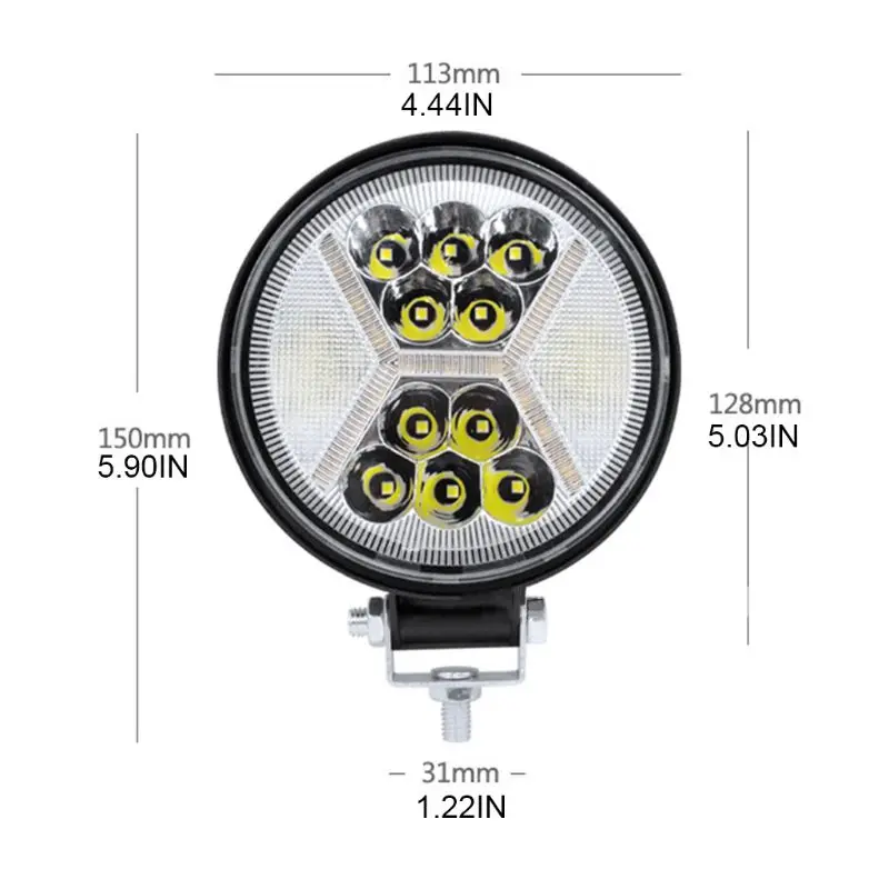

LED Pods 4" Car Round Work Light 117W Off Road Bar Spot Flood Combo Fog Lights Driving Lights for Truck SUV ATV UTV