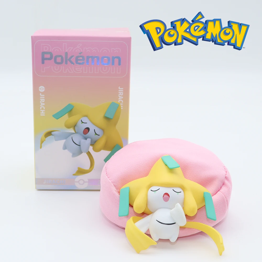 

6 Styles Pokemon Figure Anime Jirachi One Piece Figure Toys Model Kawaii Children Plush Base Model Dolls Toy TAKARA TOMY Decor