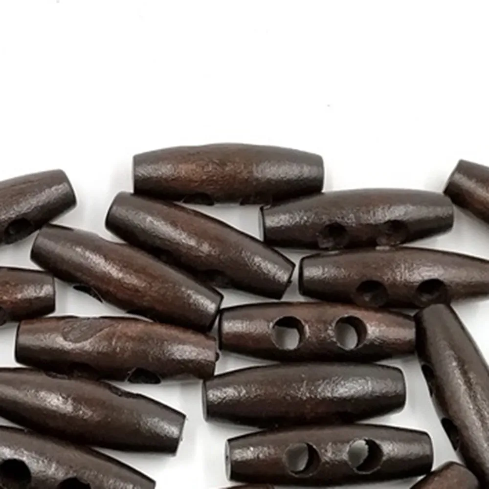 50 шт. деревянная пуговица 30 мм темно кофейный цвет оливковая Пряжка Детское