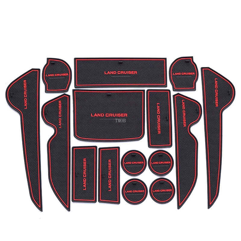Accessories For Toyota Land Cruiser 200 FJ200 LC200 2008-2014 2015 2016 2017 2018 2019 Rubber Non-Slip Interior Door Mat 15PCS |
