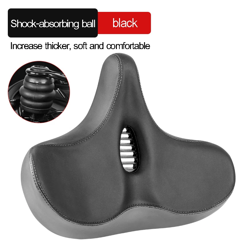 

Big Bike Saddle Wide Bicycle Seat Comfort Men Women Soft Hollow Road Mountain Bike Seat 2021 Bike Accessories MTB Bicycle Saddle