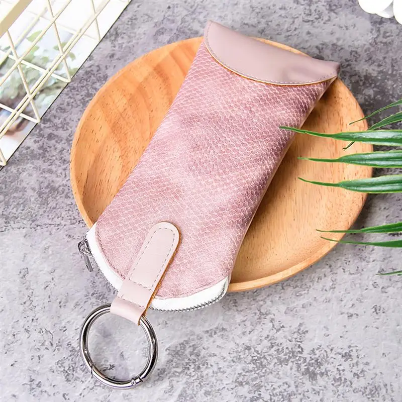 

2020 New PU Leather Sunglasses Pouch Creative Portable Eyeglass Bag Eyewear Pouch Waterproof Sunglasses Pouch Bags with Loop
