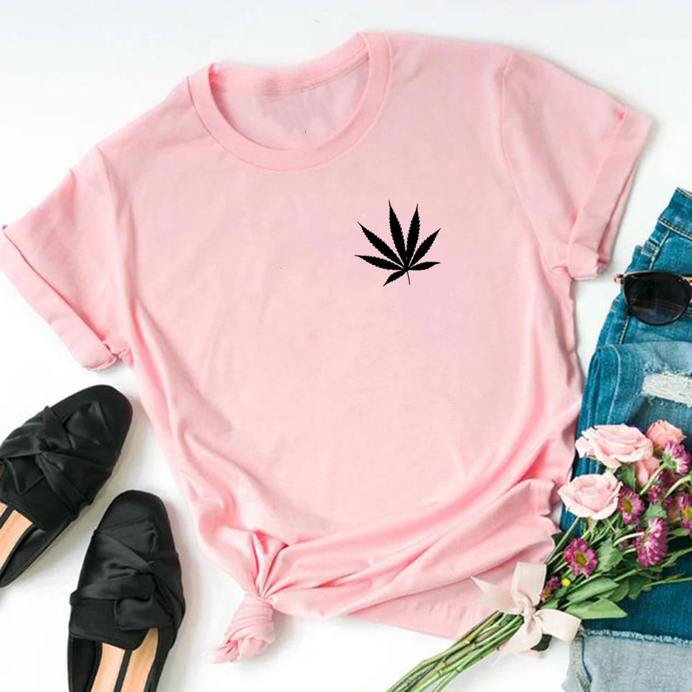 Новая футболка с принтом сорняков и растений графическим рисунком листьев