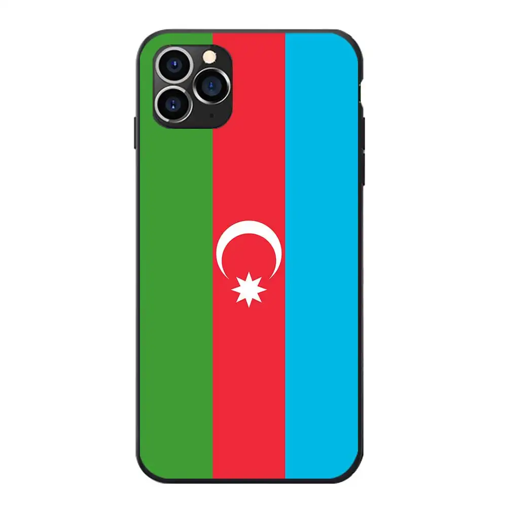 Мягкие ТПУ чехлы для телефонов iPhone 5 6 7 8 S XR X Plus 11 12 Mini Pro Max SE 2020 герб Азербайджана |