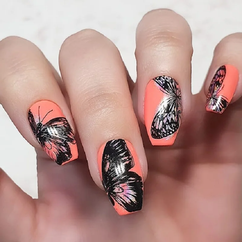 Набор для стемпинга ногтей BORN PRETTY штамп лака геометрия кружевной Цветочный узор