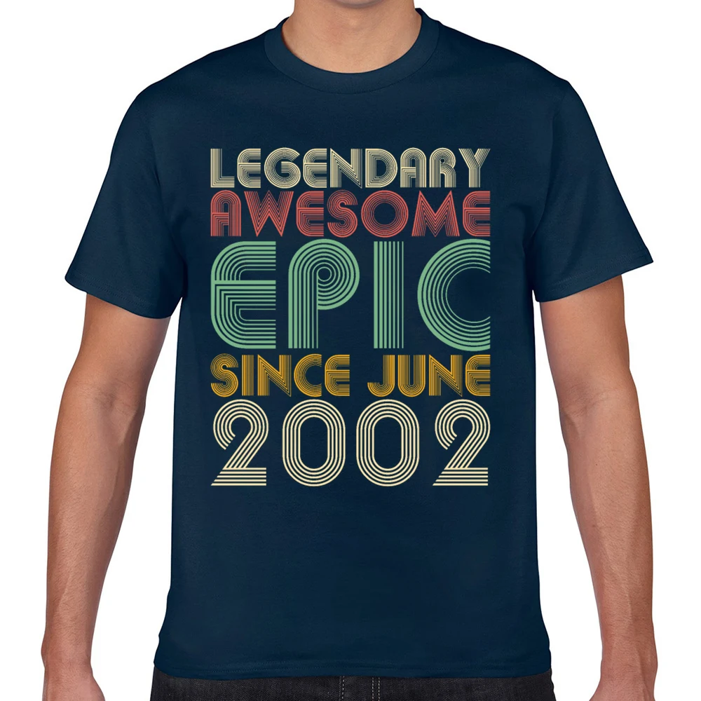 Футболка мужская легендарная шикарная Эпическая с июня 2002 года винтажная