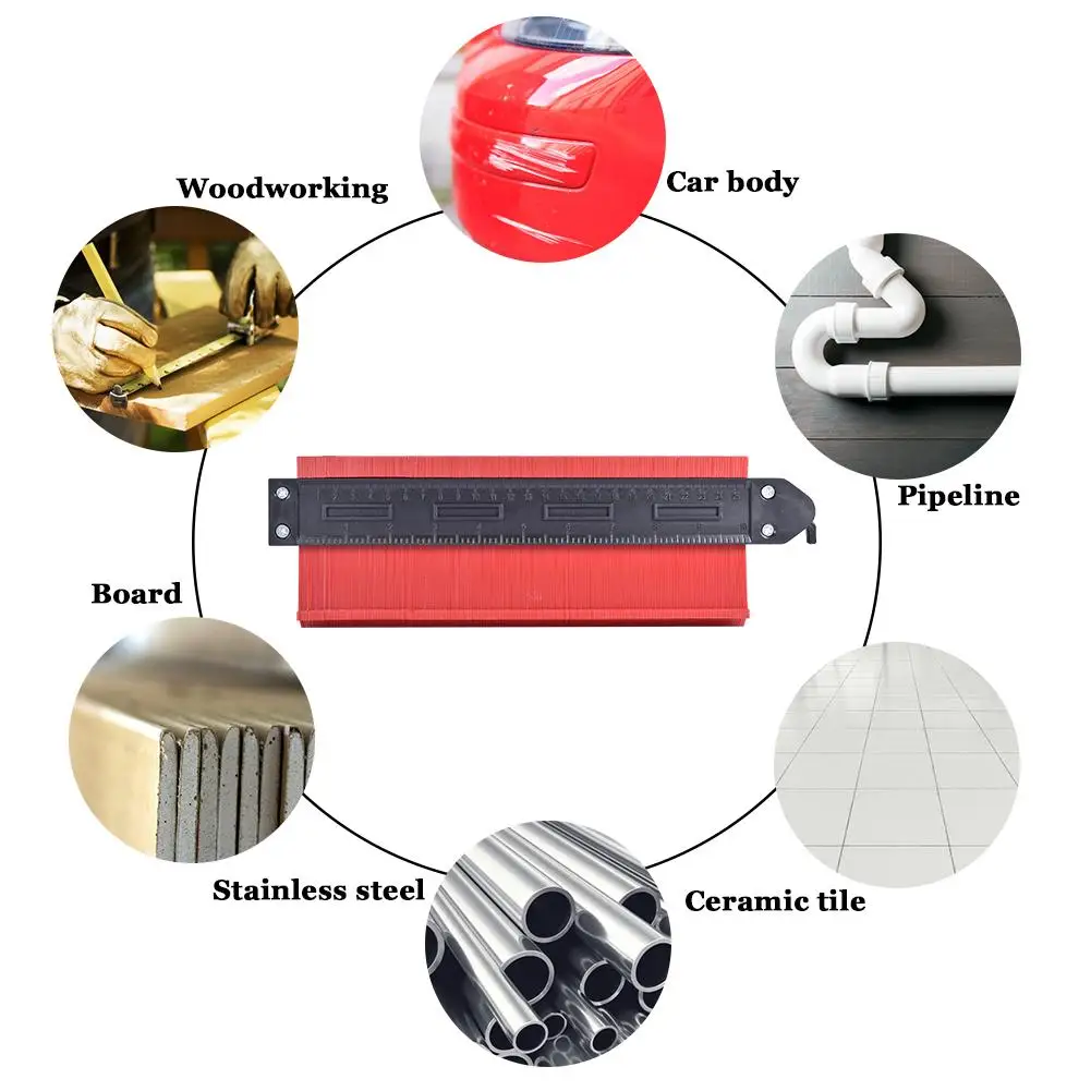 10 дюймовый контурный измеритель пластиковый Дубликатор несимметричных профилей