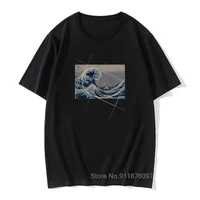 hokusai meets fibonacci sequence mens tshirts golden ratio math tee shirts technical geek vintage tee shirt summer graphic