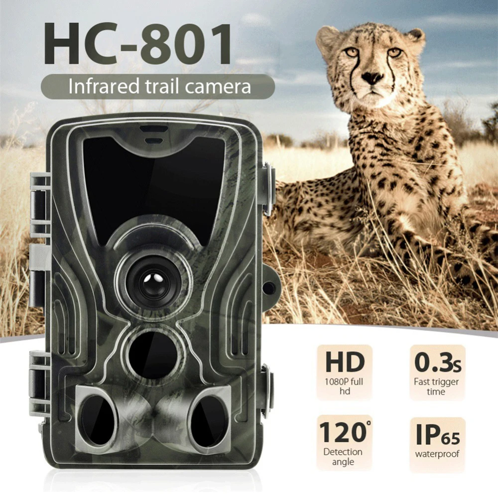 HC801 20MP охотничья камера без свечения 940nm IR LEDs Trail Camera s IP65 водонепроницаемая