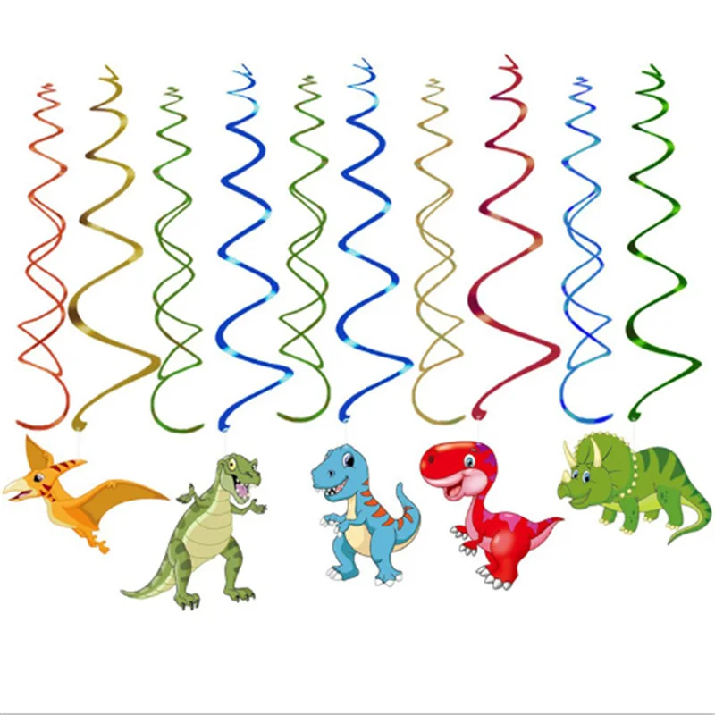 

Baby Shower Spiral Dinosaur Theme Garland PVC Party Decoration Background Layout Supplies Birthday Dinosaur Party Decoration