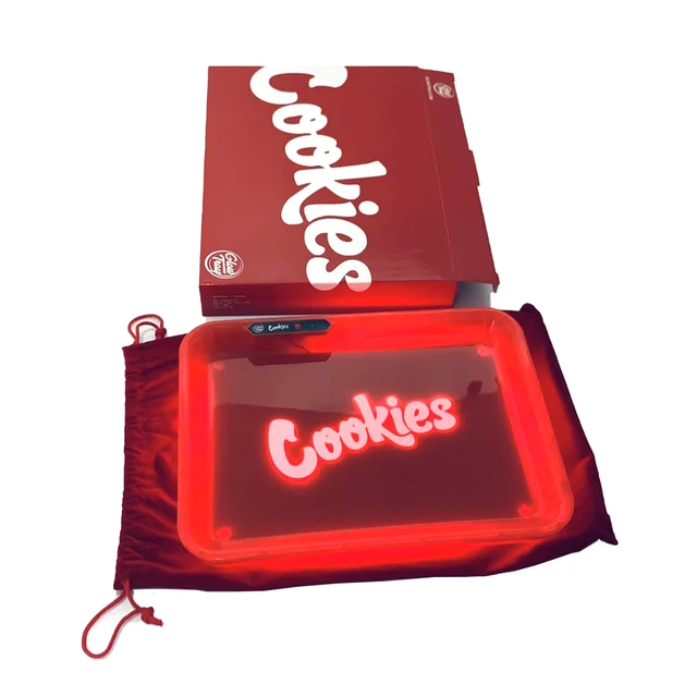 New Funny Cool Runty Cookies  Music Control Led Smoking Herb Tobacco Rolling Tray LED Voice Dynamic Tobacco Tray Cigarette Gift