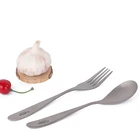 Титан ложка, вилка, столовые приборы набор кухонной посуды Сверхлегкий пикник посуда Кухня столовая посуда столовые приборы, столовая ложка, вилка, дропшиппинг Ta8118 Tiartisan