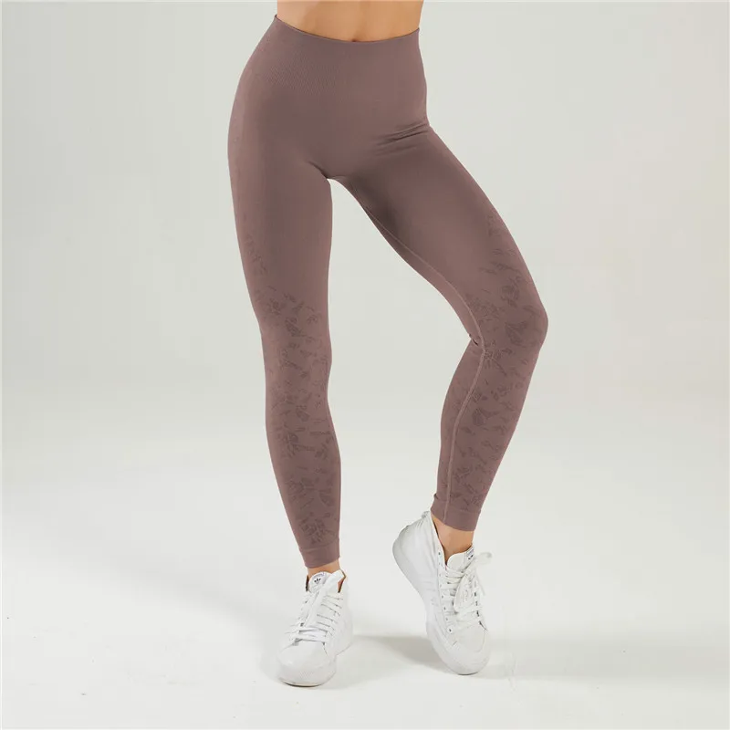 

Леггинсы женские бесшовные спортивные с высокой талией, для занятий йогой