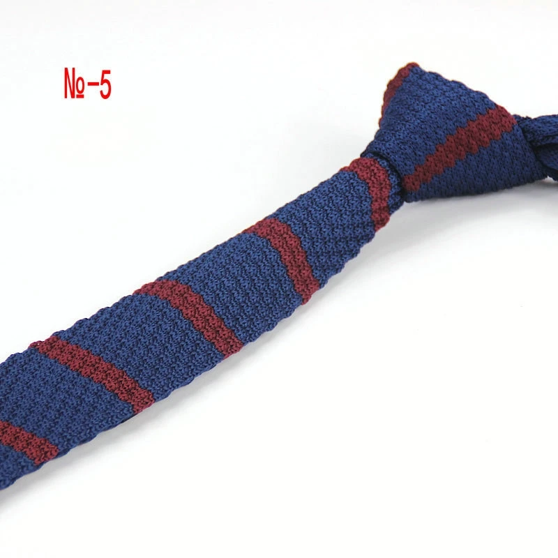 Мужской облегающий галстук вязаный в полоску 5 см новинка 2018|Мужские галстуки и