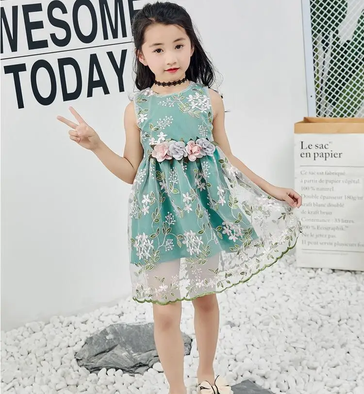 Летние свадебные платья для новорожденных девочек Детские модные принцессы без