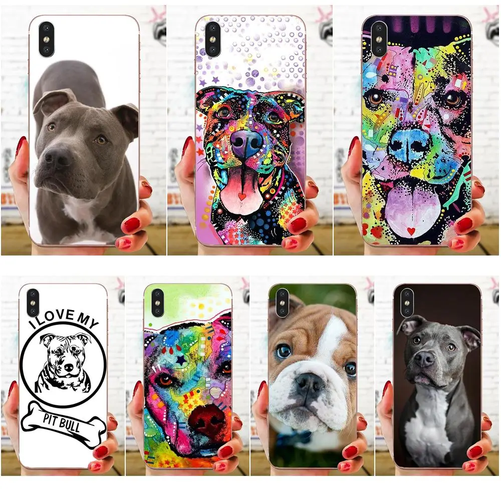 Мягкие ТПУ чехлы Capa Pitbull дизайн собаки для Samsung Galaxy A51 A71 A81 A91 A50 A50S A40 A40S A30 A30S A20S A20E A20