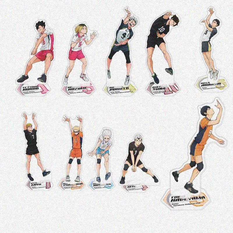 

Аниме Haikyuu! Hinata Shoyo Tobio Kageyama Kei Tsukishi акриловая фигурка стенд демонстрация модель тарелка стол декоративная коллекция