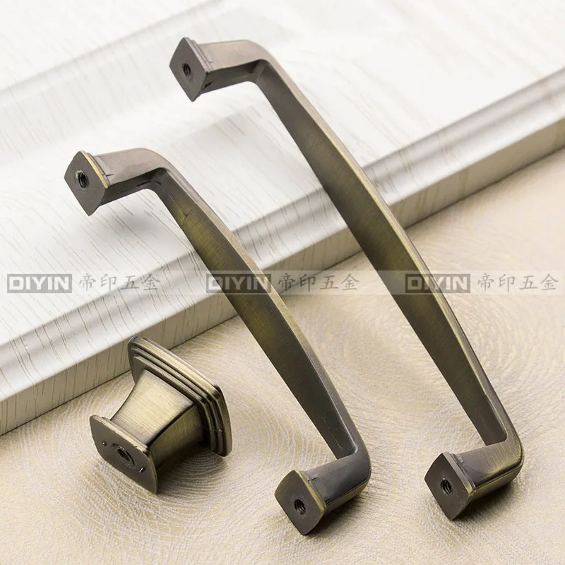 Простая бронзовая дверная ручка в старинном стиле металлическая фурнитура для