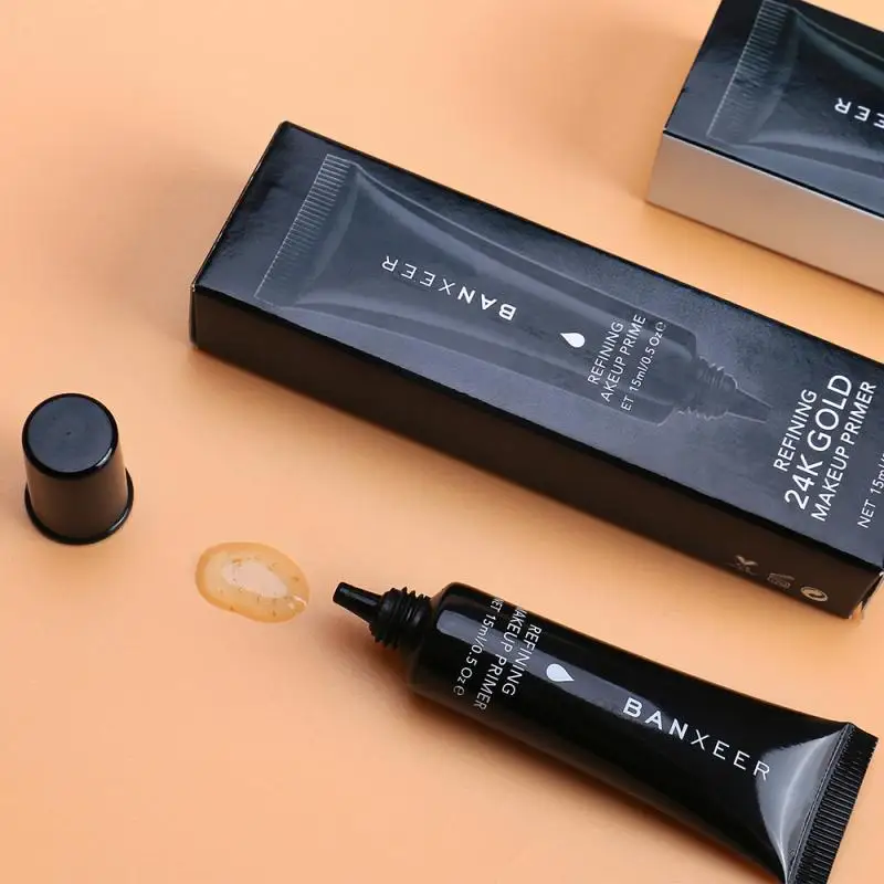 BANXEER 24K Gold Essence Stereo Face Repair Base Cream Moisturizing And Refining Pore Makeup Concealer Primer Smooth | Красота и