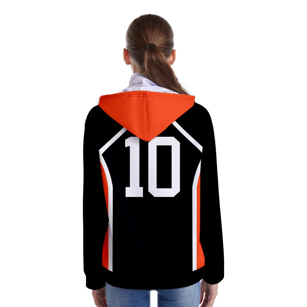 

Harajuku Hooded Sweatshirt Boys Haikyuu!! Fashion 3D Adult Kids Pullovers Casual Hoodies Sweatshirts Pullover Tops and Headscarf