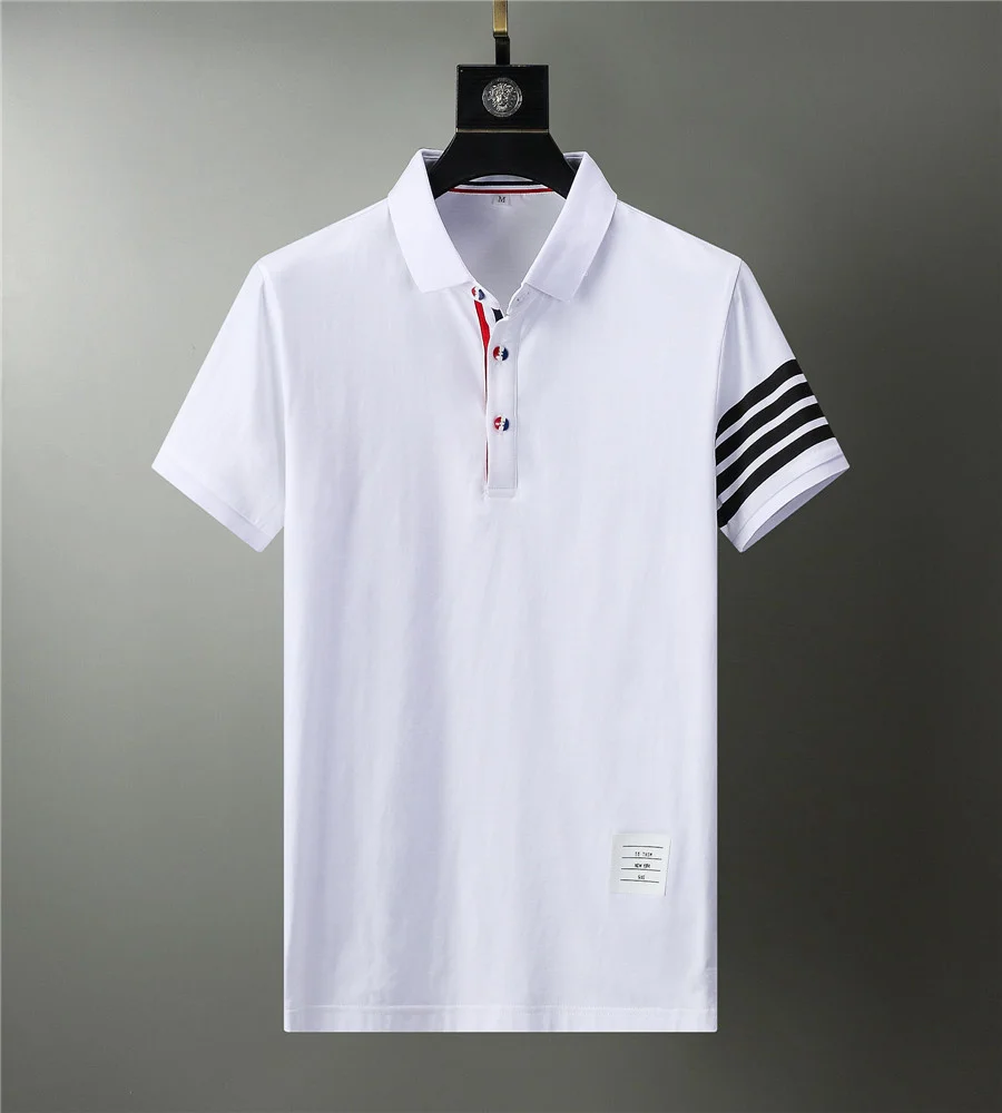 

2021 Brand Polo Shirts Men's Clothing Summer Tops Plus Size Short Sleeve Homme Casual Cotton Luxury High Quality Fashion Clothes