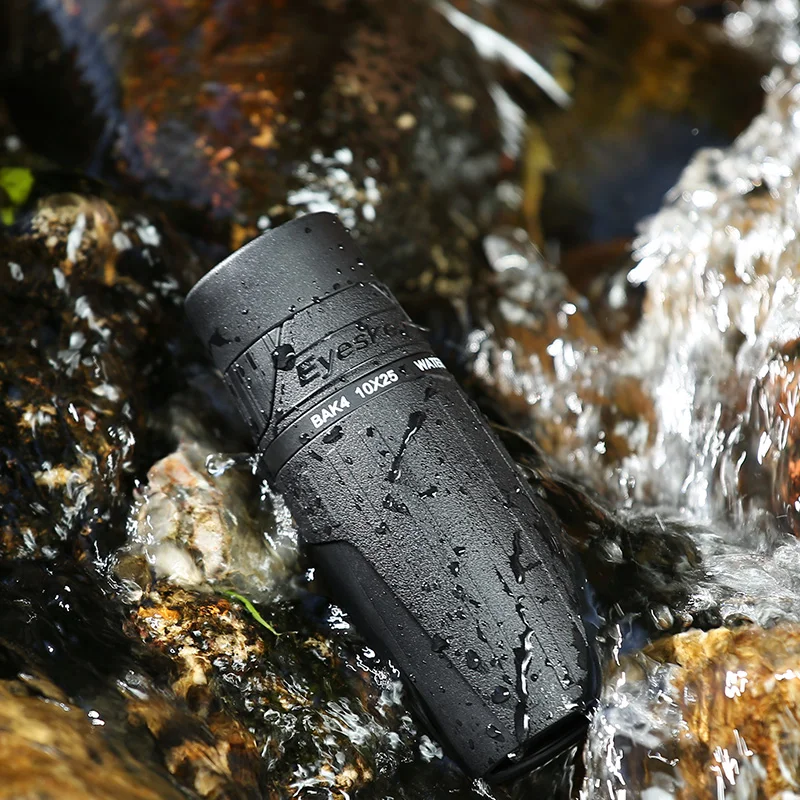 10x25 монокулярный телескоп для глаз Водонепроницаемый компактный и портативный