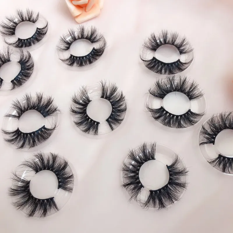 

10 Pairs/Lot Eyelashes 3D Real Mink Eyelashes Natural Long lollipop Eyelashes 100% Hand Made False Lashes Eye Extension