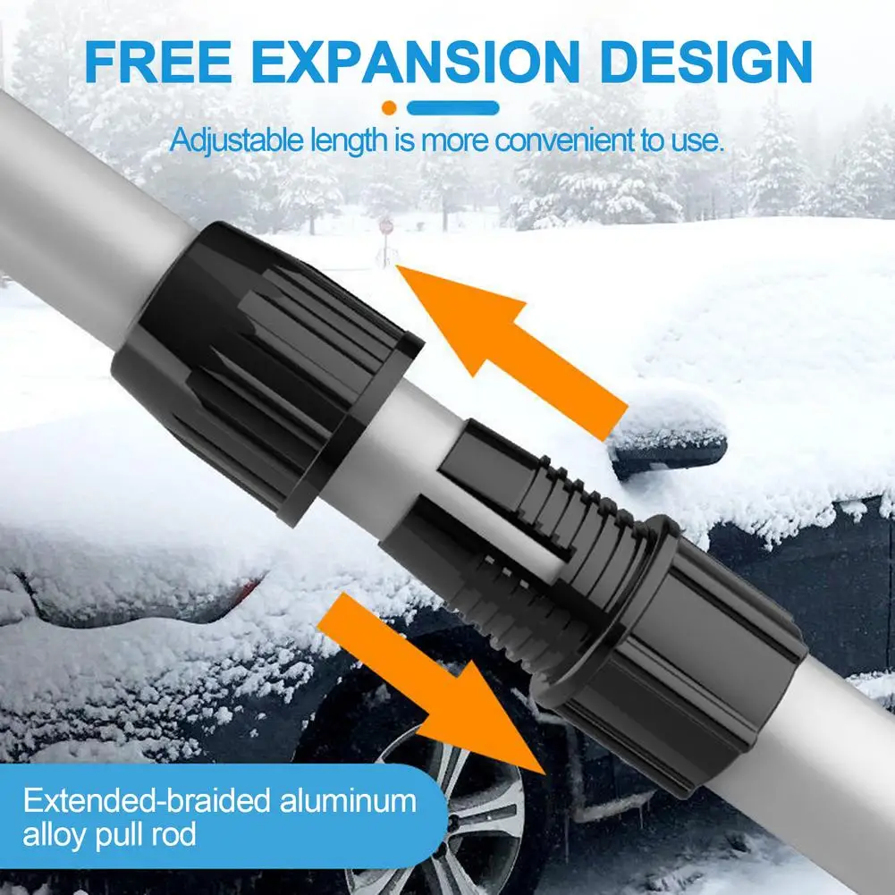 4-in-1 Extendable Snow Shovel Ice Scraper Brush Water Remover For Car Auto Frost Windshield Cleaner Winter Tool | Автомобили и