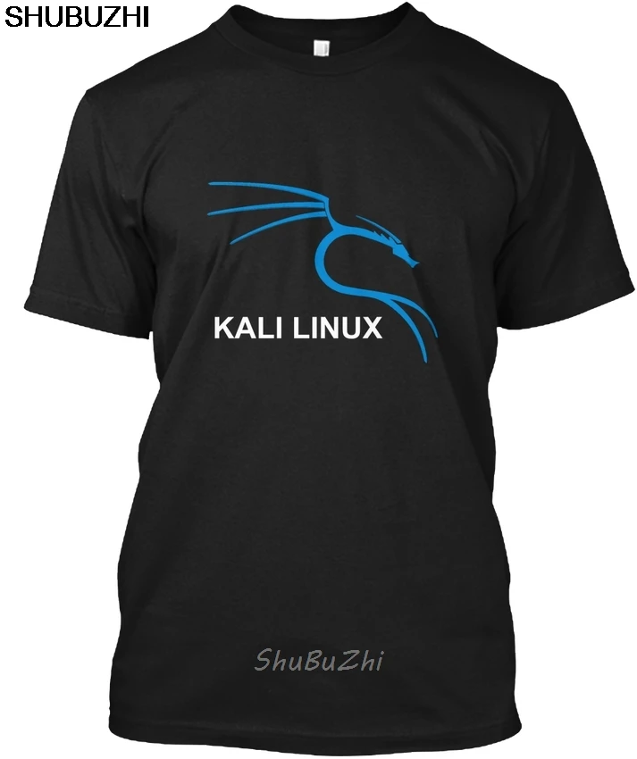Футболка мужская с надписью Kali Linux хлопок размер s европейские размеры Прямая