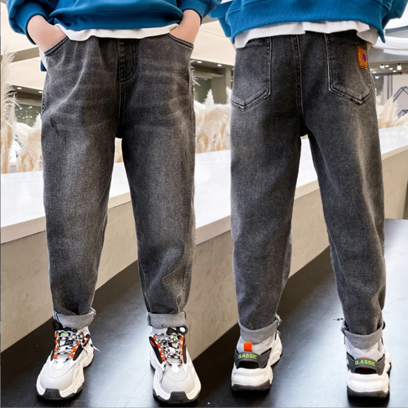 

Женские джинсовые брюки, одежда, джинсы для мальчиков, детские джинсовые брюки на весну и осень, детские спортивные брюки для подростков, мо...