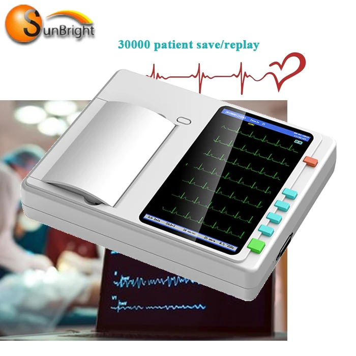 

Portable Digital 12 Lead Ecg Ekg Electrode Machine Pathological Analysis Equipment