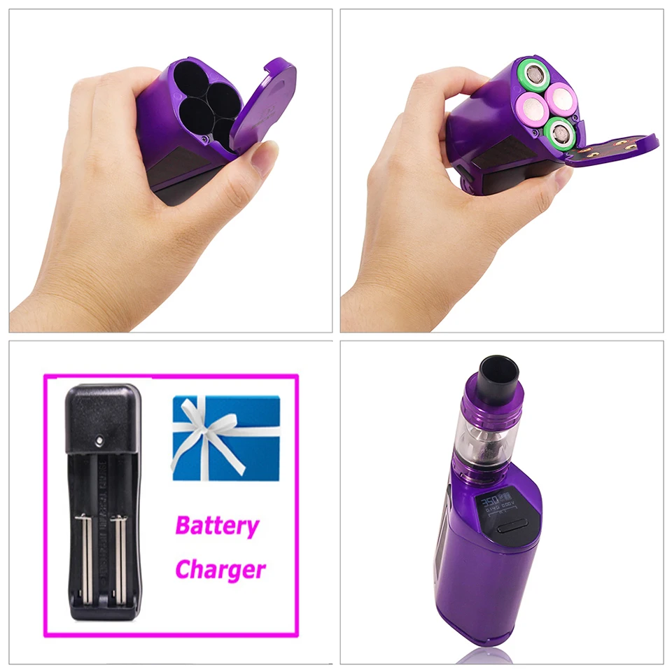 SMOK GX350 Комплект 350 Вт большой мощности испаритель вейп-комплект электронной сигареты SMOK GX350 коробка мод 6 мл емкость TFV8 танк