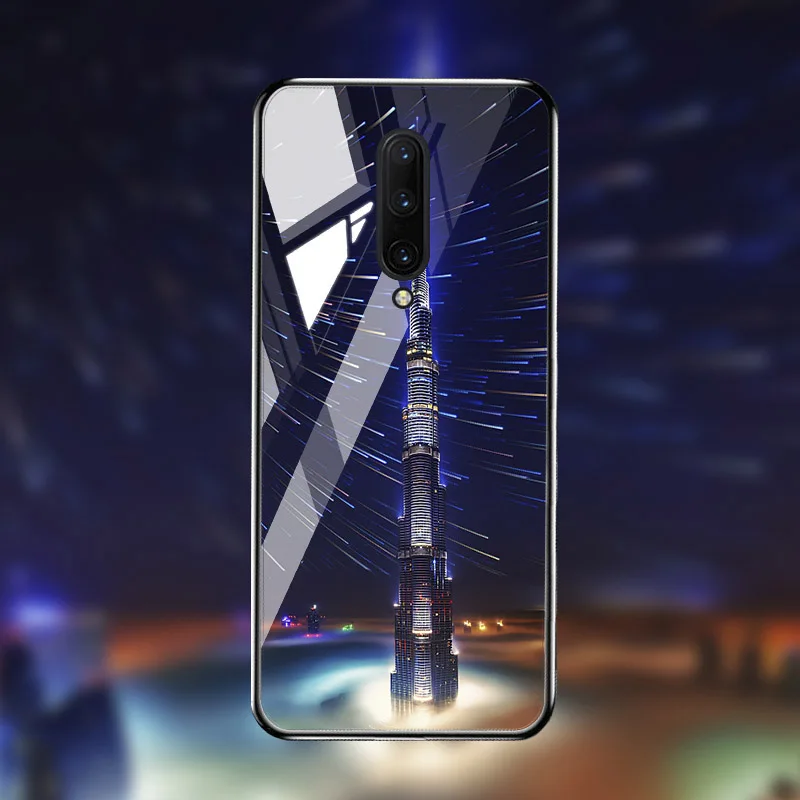 M049 Чехол из закаленного стекла для Oneplus 7T 7 Pro чехол s On для One plus 7T 7 Pro Чехол Coque Funda Bumper Coque для OnePlus 7 Pro - Цвет: M049