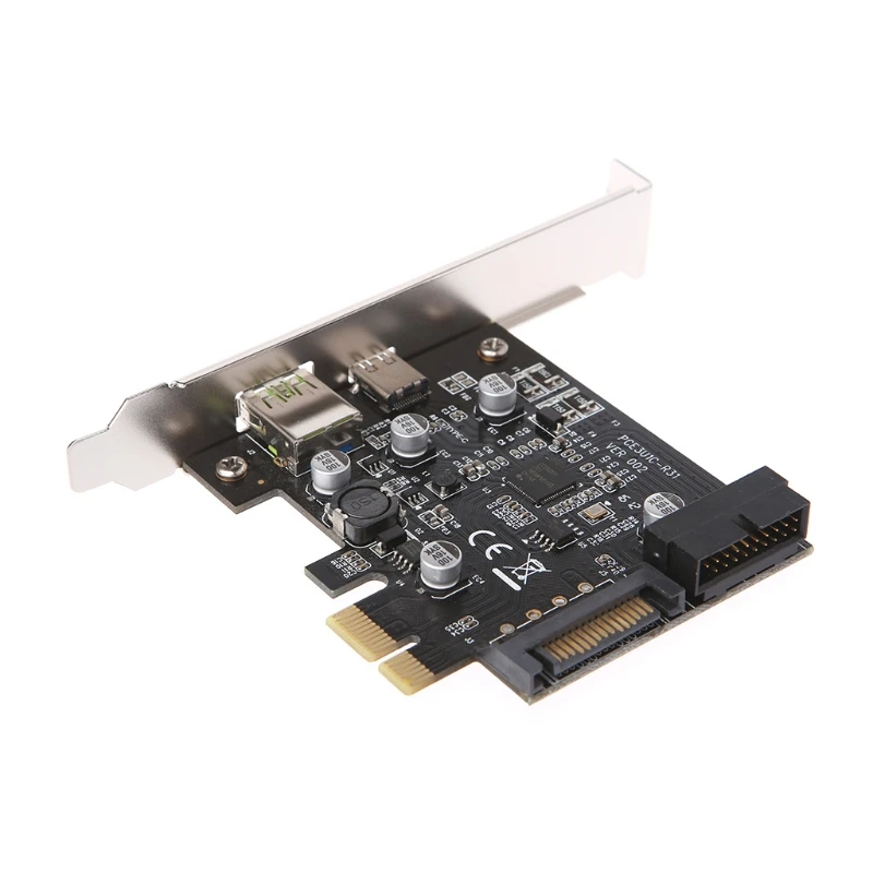 

PCI-E Express To USB 3.1 Type-C USB-C Plug Power Charger Expansion Card Adapter