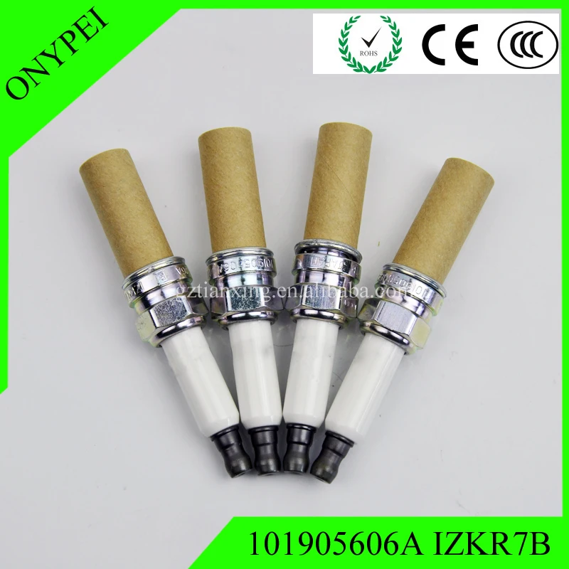 101905606A IZKR7B 4 шт./лот иридиевая Свеча зажигания для A3 TT Eos Touareg 3.2L|Свечи и запальные