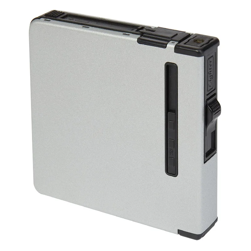 Турбо-зажигалка газовая зажигалка металлический чехол для сигарет