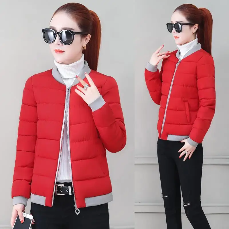

2020 winter new down cotton padded jacket women's short jacket Korean large size bread jacket loose thickened cotton padded