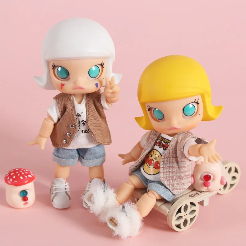 Ob11 одежда для малышей 1/12 bjd Одежда кукол красивые джинсы с рисунком свинки шорты