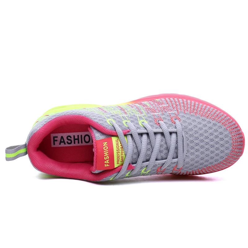 SALUDAS Running Shoes For Women Air Cushion Athletic Sports Shoes Lace-Up Breathable Jogging Shoes Outdoor Fitness Sneakers