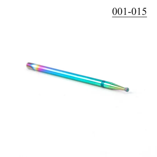 001-015 STZ, 1 шт., фрезы для маникюра, алмазные сверла для ногтей, фрезы с шариковым пламенем, роторная шлифовальная машина для удаления кутикулы, инструменты для ногтей#1514-3 - Цвет: 001-015
