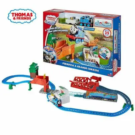 Оригинальный электрический трек Thomas Train Подарочная коробка набор гоночных по