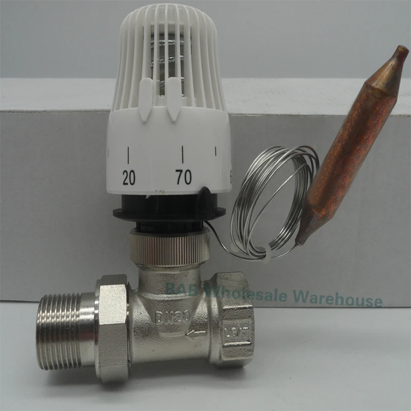 Messing 2 weg Gerade thermostatventil für heizung system temperatur controller ventil energie sparen 30-70degree