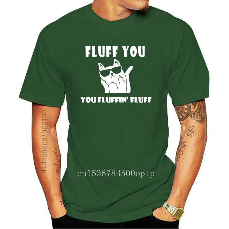 

Новинка, Мужская футболка с пушистыми котами, необычная цитата, футболка, топ AJ83, футболка с короткими рукавами с мультяшным принтом, беспла...