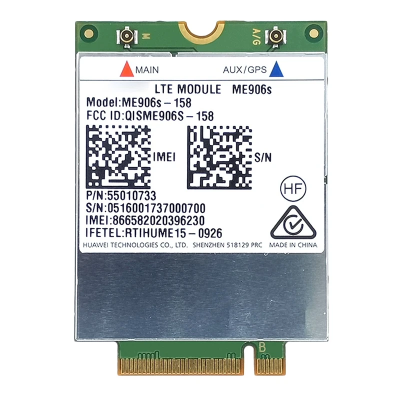 

ME906S Беспроводной сетевая карта ME906S-158 LT4132 LTE NGFF M.2 WWAN Телеком China Unicom 4G модуля (универсальная версия)