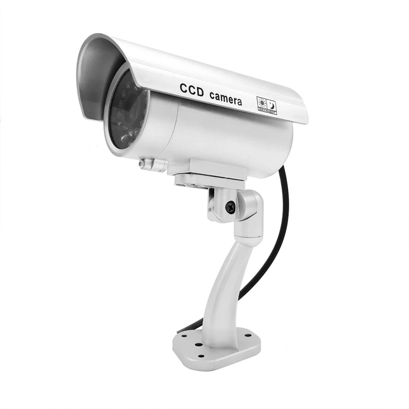 Dummy Fake Bullet Camera Outdoor Indoor Security Cctv Surveillance Waterproof Flashing Red Led | Электроника