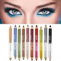 eye liner pen colorful eyeliner pearl matte eye shadow pencil glitter eyeshadow sweat proof waterpoof double head beauty makeup