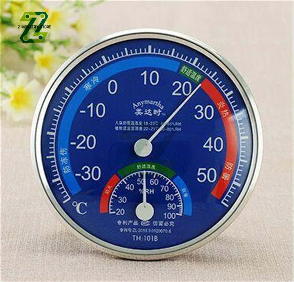 

Analog Thermometer Hygrometer Large Round Humidity Temperature Meter Indoor Outdoor Car Temp Moist Detector Tester